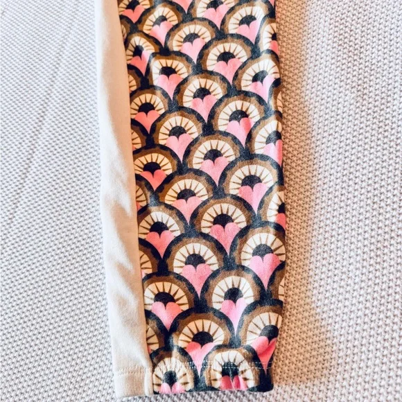 WILDFOX Cream & Pink Hearts Joggers Sweatpants - Picture 3 of 11